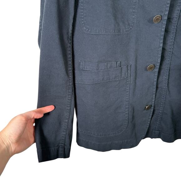 Selected Homme SLHJack Canas Sapp Worker Jacket Blue Utility Mens Medium - Picture 2 of 6